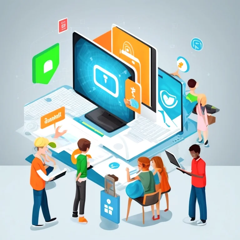 Group attending digital safety seminar